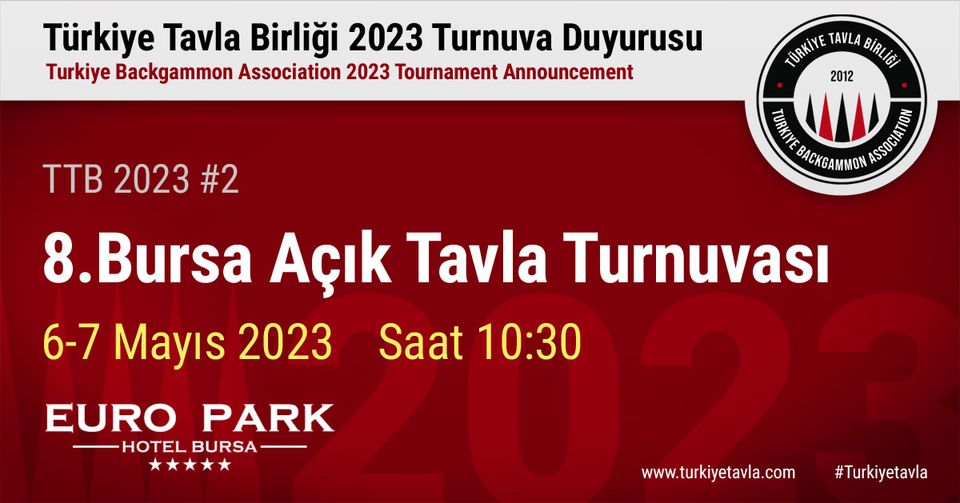 TTB 8.Bursa Açık Tavla Turnuvası